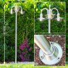 Elima lamppost stainless steel, transparent, clear, 3-light sources
