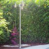 Elima lamppost stainless steel, transparent, clear, 3-light sources