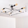 Bogno Ceiling Light black, 6-light sources