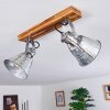 BERKELEY Ceiling Light dark brown, galvanized, 2-light sources