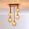 VIRGA Ceiling light rust-coloured, 5-light sources