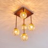 VIRGA Ceiling light rust-coloured, 5-light sources