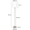 Steinhauer Noor Floor Lamp stainless steel, 1-light source
