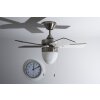 Globo MARVA fan stainless steel, grey, matt nickel, white, 1-light source