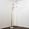 Reality Rennes floor lamp LED chrome, 5-light sources
