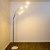 Reality Rennes floor lamp LED chrome, 5-light sources