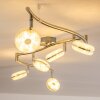 Donot Ceiling Light LED matt nickel, 6-light sources