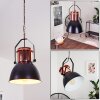 FIEBERBRUNN Pendant Light copper, black, 1-light source