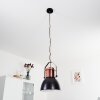 FIEBERBRUNN Pendant Light copper, black, 1-light source