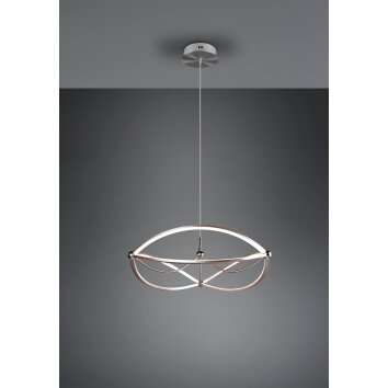 Trio CHARIVARI Pendant Light LED matt nickel, 1-light source
