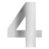 LCD house number 4 stainless steel