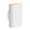 Lucide OVALIS wall light white, 2-light sources