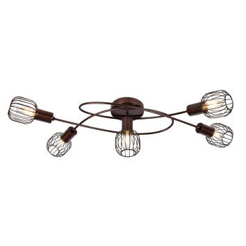 Globo AKIN Ceiling Light bronze, 5-light sources
