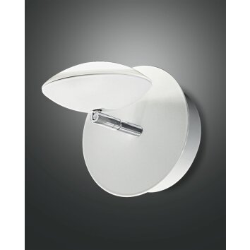 Fabas Luce HALE Wall Light LED chrome, white, 1-light source