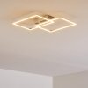 COLOMBERO Ceiling light LED silver, 2-light sources, Remote control