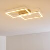 COLOMBERO Ceiling light LED silver, 2-light sources, Remote control