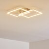 COLOMBERO Ceiling light LED silver, 2-light sources, Remote control
