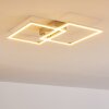 COLOMBERO Ceiling light LED silver, 2-light sources, Remote control
