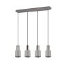 Trio WAILER Pendant Light LED matt nickel, 4-light sources