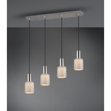 Trio WAILER Pendant Light LED matt nickel, 4-light sources