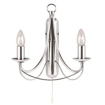 Wall Light Searchlight MAYPOLE silver, 2-light sources