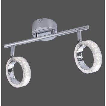 Leuchten Direkt ANGELO Ceiling Light LED chrome, 2-light sources
