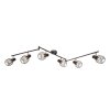 Globo Akin ceiling spotlight brown, 6-light sources