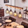 Bacabal Pendant Light Light wood, black, 4-light sources