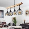 Bacabal Pendant Light Light wood, black, 4-light sources