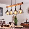 Bacabal Pendant Light Light wood, black, 4-light sources