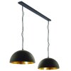 Steinhauer SEMICIRKEL Pendant Light black, 2-light sources