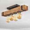 MONTGOMERY Ceiling Light Dark wood, black, 4-light sources