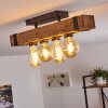 MONTGOMERY Ceiling Light Dark wood, black, 4-light sources