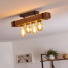 MONTGOMERY Ceiling Light Dark wood, black, 4-light sources