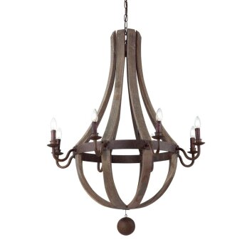Ideal Lux MILLENNIUM Pendant Light rust-coloured, 8-light sources