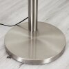 BERNARDINO Floor Lamp matt nickel, 3-light sources, Fabric lampshade