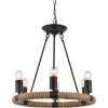 Globo ULLEU Pendant Light black, 6-light sources