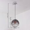 Pendant Light Degevos chrome, 1-light source
