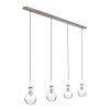 Steinhauer Elegance Pendant Light transparent, clear, 4-light sources