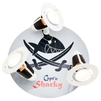 Elobra SÄBELN Spotlights white, 3-light sources