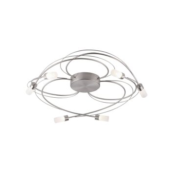 Paul Neuhaus NELIA Ceiling light LED stainless steel, 6-light sources