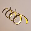 REZAT Pendant Light LED black-gold, 1-light source