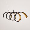 REZAT Pendant Light LED black-gold, 1-light source