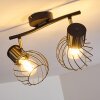 Bacau Ceiling Light black, 2-light sources