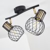 Bacau Ceiling Light black, 2-light sources