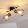 Bacau Ceiling Light black, 2-light sources