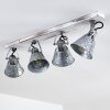 Berkeley Ceiling Light Light wood, galvanized, 4-light sources
