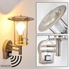 MULO outdoor wall light stainless steel, 1-light source, Motion sensor
