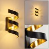 REZAT Wall Light LED black-gold, 1-light source