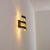 REZAT Wall Light LED black-gold, 1-light source
